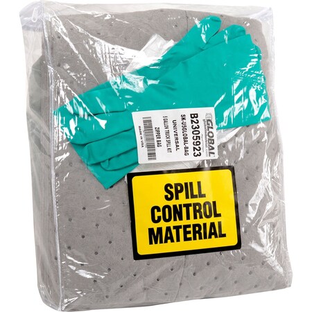 Global Industrial Universal 5 Gallon Truck Spill Kit-Zipper Bag B2305923